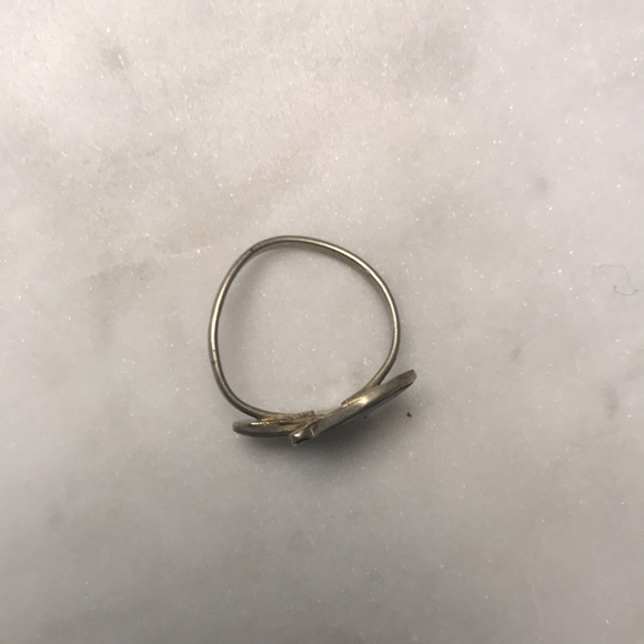 Silver and abalone ring - Picture 6 of 7